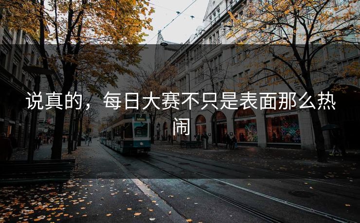 说真的，每日大赛不只是表面那么热闹