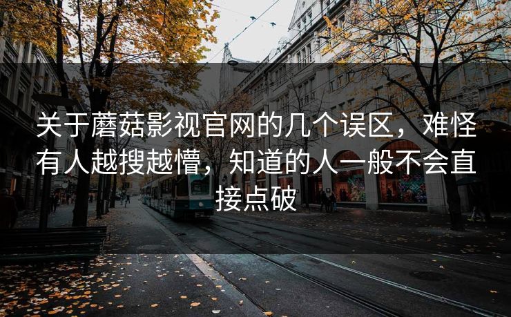 关于蘑菇影视官网的几个误区，难怪有人越搜越懵，知道的人一般不会直接点破