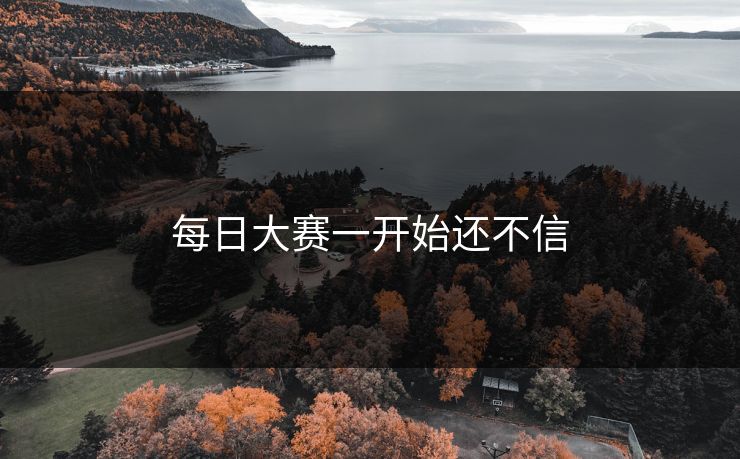 每日大赛一开始还不信 每日大赛一开始还不信